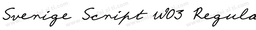Sverige Script W03 Regular字体转换